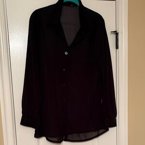 Classic Black Women’s Sheer Shirt